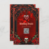 Koninklijke duisternis, een gotisch hart en schede informatiekaartje (Voorkant / Achterkant)