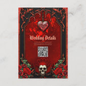 Koninklijke duisternis, een gotisch hart en schede informatiekaartje (Voorkant)