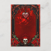 Koninklijke duisternis, een gotisch hart en schede informatiekaartje (Achterkant)