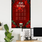 Koninklijke duisternis, een gotisch hart en schede poster (Thuiskantoor)