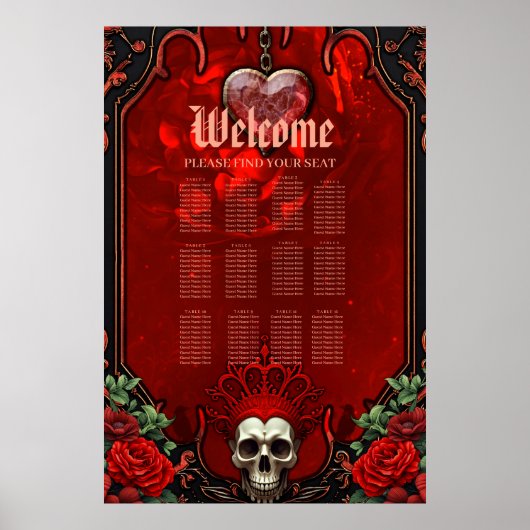 Koninklijke duisternis, een gotisch hart en schede poster (Voorkant)