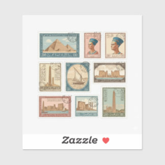 Koninklijke Egyptische Postzegelverzameling Sticker