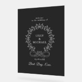 Koninklijke, elegante, "Best-Day-Ever" bruiloft Acryl Bord (Hoek)