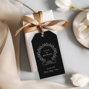 Koninklijke, elegante, "Best-Day-Ever" bruiloft Cadeaulabel