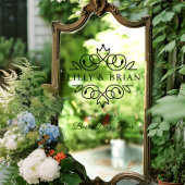 Koninklijke, elegante, "Best-Day-Ever" bruiloft Raamsticker