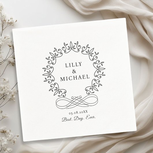 Koninklijke, elegante, "Best-Day-Ever" bruiloft Servet