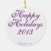 Koninklijke familie 2013 keramisch ornament (Achterkant)