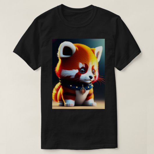 Koninklijke familie Chibi Red Panda T-shirt (Design voorkant)