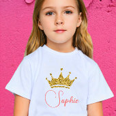 Koninklijke feestroze prinses t-shirt