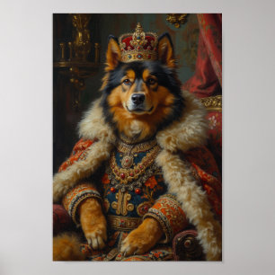 Koninklijke Finse Lapphund Portret Poster