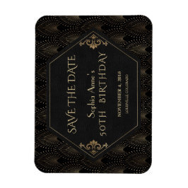 Koninklijke Fleur-de-lis Gouden Great Gatsby 50ste Magneet