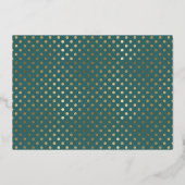 koninklijke foto van Floral Birth Folie Uitnodiging (Achterkant)