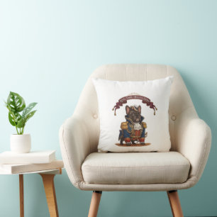 Koninklijke Franse Bulldog Bewaker Vintage Honden Kussen