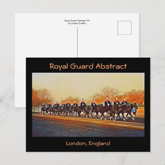 Koninklijke Garde Abstract Briefkaart (Voorkant / Achterkant)