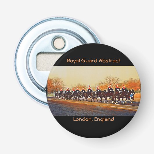 Koninklijke Garde Abstract Button Flesopener (Voorkant)