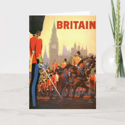  koninklijke garde Groot-Brittannië Kaart (Voorkant)