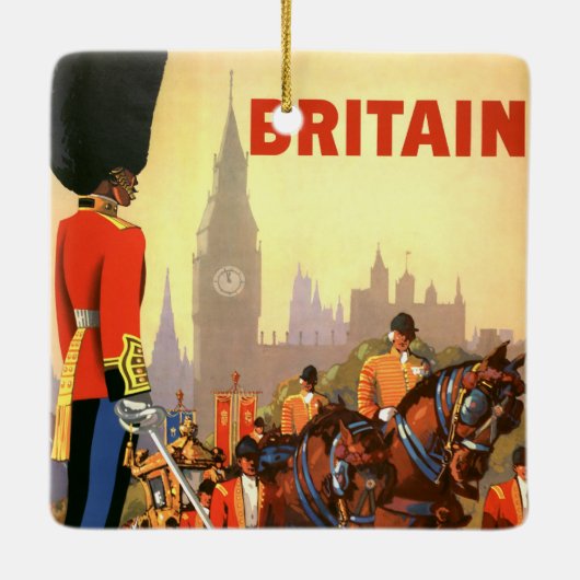  koninklijke garde Groot-Brittannië Keramisch Ornament (Achterkant)