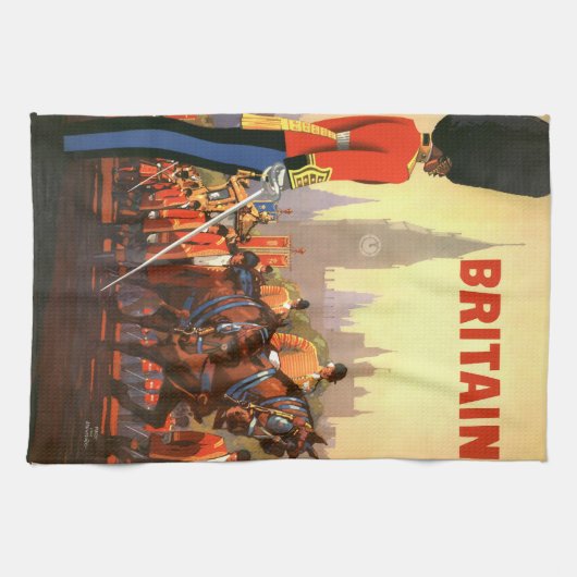  koninklijke garde Groot-Brittannië Theedoek (Horizontaal)