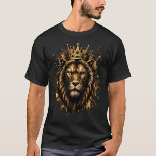 Koninklijke Gekroonde Leeuw Macht en Prestige T-shirt