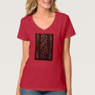 Koninklijke Geometrische 3D Kalligrafische Abstrac T-shirt