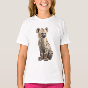 Koninklijke Gevlekte Hyenawelp: Een Portret van de T-shirt