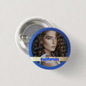 Koninklijke Glans Wedstrijd Foto Knop Ronde Button 3,2 Cm (Voorkant /achterkant)