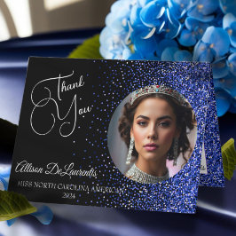 Koninklijke Glitter Glamour Wedstrijd Bedankkaart