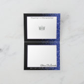 Koninklijke Glitter Glamour Wedstrijd Bedankkaart (Binnen)