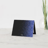 Koninklijke Glitter Glamour Wedstrijd Bedankkaart (Achterkant)