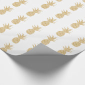 Koninklijke Gouden Ananas Cadeaupapier (Hoek)