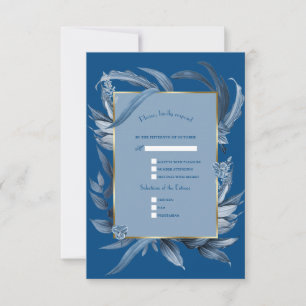 Koninklijke Gouden Fleur-de-lis Great Gatsby Huwel RSVP Kaartje