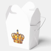 Koninklijke gouden kroon bedankdoosjes (Geopend)