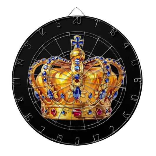 Koninklijke gouden kroon dartbord (Voorkant)