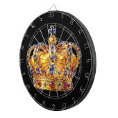 Koninklijke gouden kroon dartbord (Voorkant Rechts)