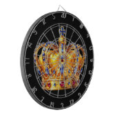 Koninklijke gouden kroon dartbord (Voorkant Links)