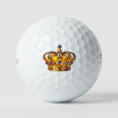 Koninklijke gouden kroon golfballen (Voorkant)