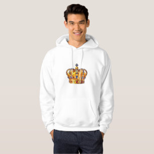Koninklijke gouden kroon hoodie