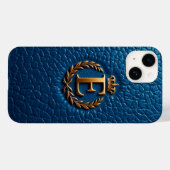 Koninklijke Gouden Kroon Letter E Monogram Luxe Case-Mate iPhone Case (Achterkant (horizontaal))