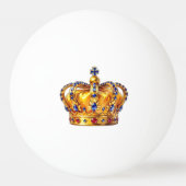 Koninklijke gouden kroon pingpongbal (Voorkant)