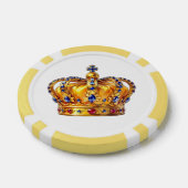 Koninklijke gouden kroon poker chips (Enkel)