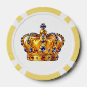 Koninklijke gouden kroon poker chips (Achterkant)