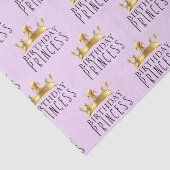 Koninklijke Gouden Kroon Verjaardag Prinses Party Tissuepapier (Detail)