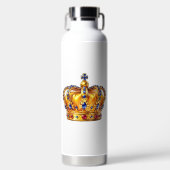 Koninklijke gouden kroon waterfles (Voorkant)