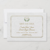 Koninklijke Gouden Kroon Weelderig Groen Save The Save The Date (Voorkant)