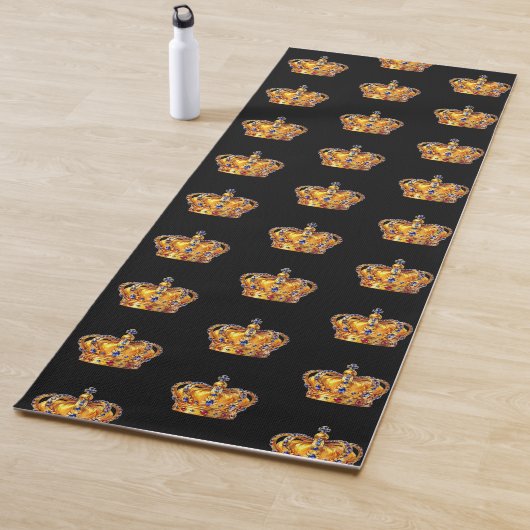 Koninklijke gouden kroon yogamat (In situ)