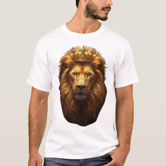 Koninklijke Gouden Leeuw met Smaragden Kroon T-shirt