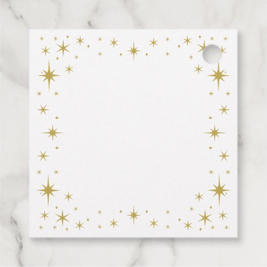 Koninklijke Gouden Prinses Verjaardag Bedankjes Labels (Achterkant)