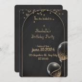 Koninklijke Gouden Verjaardag Party uitnodiging (Voorkant / Achterkant)