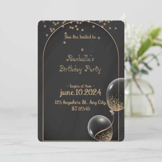 Koninklijke Gouden Verjaardag Party uitnodiging (Staand voorkant)