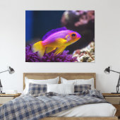 koninklijke gramma basslet vis canvas afdruk (Insitu (Slaapkamer))
